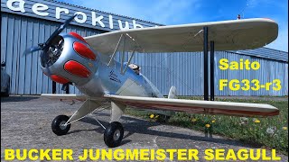 Bucker Jungmeister Saito radial Seagull [upl. by Henri811]