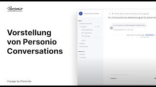 Vorstellung von Personio Conversations [upl. by Batholomew]