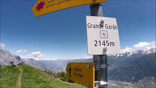 Randonnée Grand Garde2145m et La Seya2182en boucle depuis Passerelle à FarinetValais 130621 [upl. by Settle]