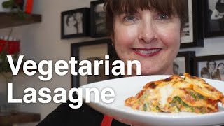 Vegetarian Lasagne  Spinach  Ricotta whatsfordinner vegetarianlasagne [upl. by Viafore]