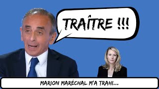 Zemmour en colère contre Marion Maréchal [upl. by Silver467]