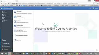 Accessing Cognos Connection from IBM Cognos Analytics [upl. by Nylrehc]