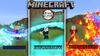 MCPE–ADDON KIMETSU NO YAIBA mcpe demon slayer addon demon slayer 121 addon kimetsu no yaiba121 [upl. by Haimorej]