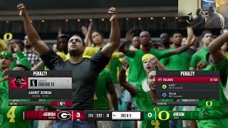 EA College Football 25  CFT 25  National Quarterfinals  Georgia vs Oregon [upl. by Eimma413]