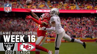 Las Vegas Raiders vs Kansas City Chiefs Game Highlights  NFL 2023 Week 16 [upl. by Nell]