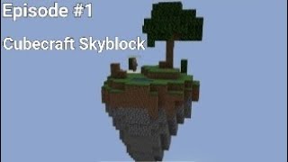 Cubecraft Skyblock Episode 1 For the 3rd time [upl. by Aracal]