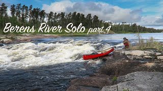 The Best Camps Bannock and a Bear Berens River Solo part 4 [upl. by Goldarina]