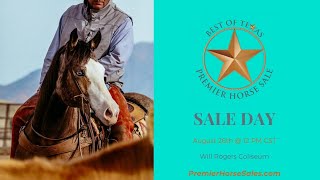 2023 SALE LIVE  Best of Texas Premier Horse Sale [upl. by Rosel]