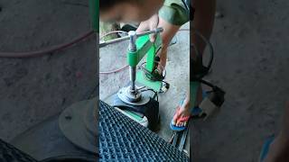 Tire vulcanizing using tyre repair machine flattire [upl. by Mellette]