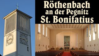 RÖTHENBACH a d Pegnitz LAU Pfarrkirche St Bonifatius  Vollgeläut [upl. by Ettenaj903]