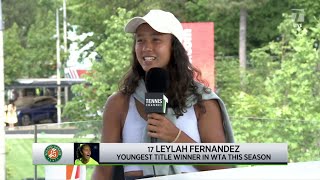 Leylah Fernandez 2022 Roland Garros Third Round Win [upl. by Yenettirb]