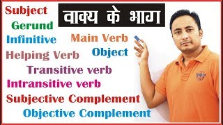 Parts of a Sentence वाक्य के भाग Subject Verb Object Complement English Grammar I For beginners [upl. by Aihtnyc267]