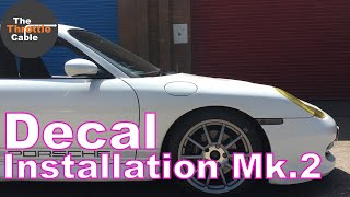 Fitting Decals just the installation process  How to Guide DIY  Porsche 996 986 987 997 911 GT3 [upl. by Alak]