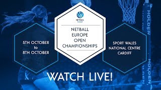 England v Wales  Netball Europe Open Championships [upl. by Atekin]