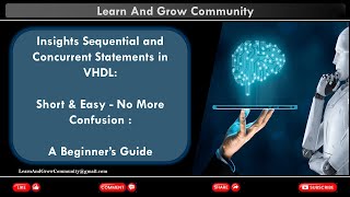 VHDL Basics  How Sequential and Concurrent Statements works in VHDL  For Beginner’s [upl. by Eenar]