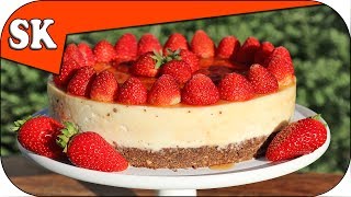 STRAWBERRY CHEESECAKE  No Bake  Mothers Day [upl. by Emmit]