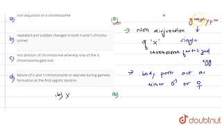 Gynandromorphism in certain flies is the result of [upl. by Shields]