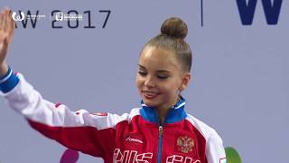 Arina amp Dina Averina  IWGA Athletes of the Month  September 2017 [upl. by Akemahc374]