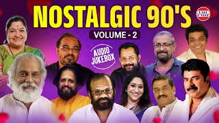 Nostalgic 90s Vol 2  Super Hit Malayalam Songs  KJ Yesudas  KSChithra  AUDIO JUKEBOX [upl. by Ahseikan947]