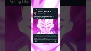 Frieza Really Deserves An Oskar For Acting Like This 🗿 dbs shorts goku frieza [upl. by Analle]