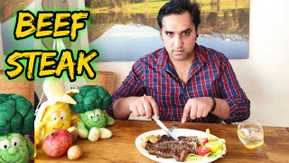 Bistecca Fiorentina italianaGrilledBeef steakMeat and VagetableChef Yasir [upl. by Merle]