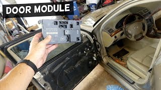 MERCEDES W211 DOOR MODULE COMPUTER REPLACEMENT REMOVAL [upl. by Frere]