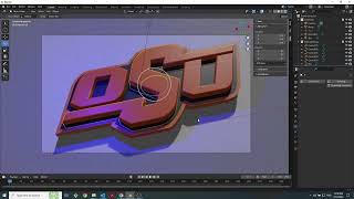 Logo to 3D in Blender  SVG to 3D using Blender [upl. by Aramoj362]