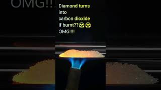 Diamond turns into carbon dioxide OMG 😱😱😱 shorts science [upl. by Ballou778]