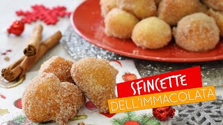 Sfincette dellImmacolata alla cannella  Ricetta natalizia [upl. by Bridgid]