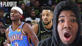 Thunder vs Pelicans  Reaction  NBA Playoffs Game 4 [upl. by Naie714]