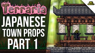 SMALL JAPANESE PAGODA BUILD  TERRARIA 14 JAPANESE TOWN PROPS  PART 1 [upl. by Iat]