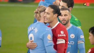 Virgil van Dijk VS Erling Haaland  Face to Face Moments [upl. by Norrej629]