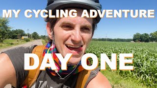 Bicycling Across the United States from Michigan to Illinois  Day One [upl. by Hardigg386]