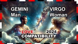 Love Compatibility 2024 Gemini Man and Virgo Woman 🌟💖 gemini virgo forecast [upl. by Leziar]