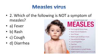 measles Mcqs virology microbiology safamed lecture [upl. by Ecilayram]