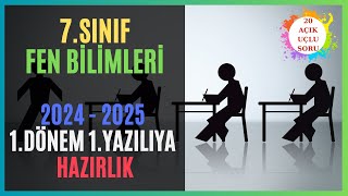 7SINIF  FEN BİLİMLERİ  1DÖNEM 1YAZILIYA HAZIRLIK 2025 [upl. by Eceeryt471]