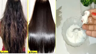 Longlasting Hair Straightening Cream DIY  Rice Hair Mask For Straight Shiny Hair At Home [upl. by Annav692]