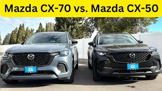 2025 Mazda CX50 vs CX70  Honest Review [upl. by Nnahgaem]