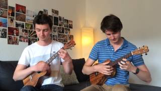 Pachelbel Canon in D  Ukulele Duet [upl. by Nosidam53]