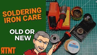 How To Tin A Soldering Iron Tip [upl. by Nilhtac]