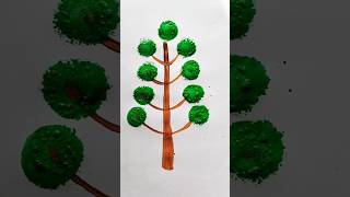 Tree Acrylic Painting For Kids tree trending painting shorts art colors drawing draw [upl. by Sedgewick289]