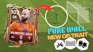 Vanja milinkovic savíc goalkeeper review🤯🤯🤯 better than Van DER sar goalkeeper review fc mobile [upl. by Llennahs833]