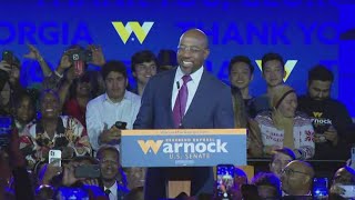 Sen Warnock Georgia Senate race  Full victory speech [upl. by Perdita504]