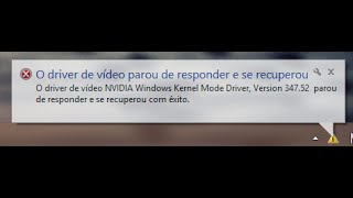 Driver da Nvidia kernel mode parou de Funcionar como resolver [upl. by Nations461]