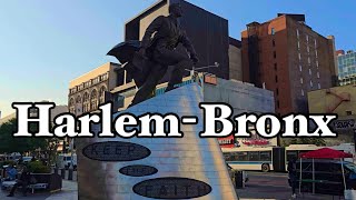 NEW YORK CITY Walking Tour  HarlemBronx [upl. by Pierrepont557]