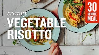 Creamy Vegetable Risotto  Minimalist Baker Recipes [upl. by Landon144]