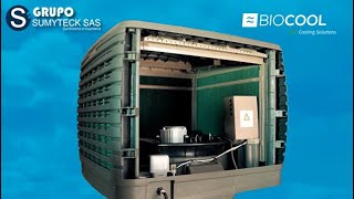 Climatización Evaporativa Biocool en Colombia  Bioclimatizador [upl. by Derina]