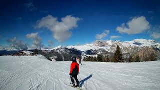 Sellaronda a modo nostro  Pista nera Saslongops Ciampinoi Selva Val GardenaWolkenstein BZ [upl. by Chi]