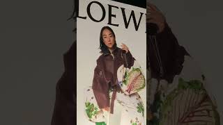 Sunset Strip Fashion Billboard Loewe Greta Lee by David Sims Fall Winter 2024 [upl. by Ibok658]