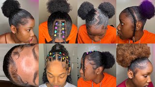 💖💦SLAYED 4C HAIRSTYLES  💅🏼QUICK LOVELY AND TRENDY HAIRSTYLES TO TRY OUT🤎💅🏼🦋 [upl. by Geiss]